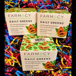 Farmacy Daily Greens Oil-free Gel Moisturizer • Qty: 3 • 1.7 oz each • New